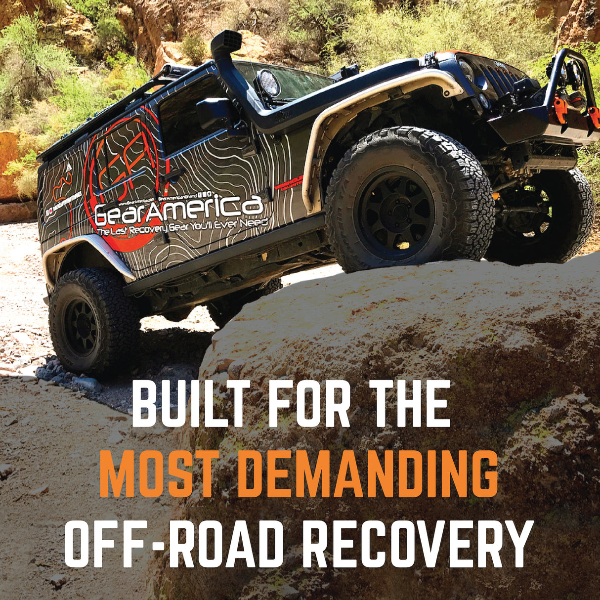 Kinetic Recovery Rope 7/8” x 30' (GREY) | 28,500 lbs Breaking Strength | Made in The USA