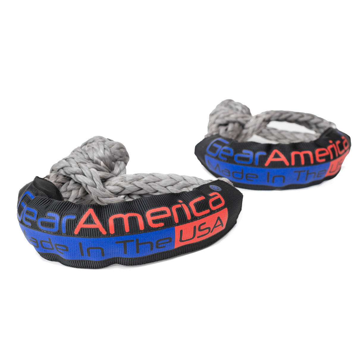 GearAmerica ½” Synthetic Soft Shackles (2PK) | 45,000 lbs Break Strength (GREY) - Made in The USA