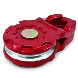 ULTRA Snatch Block Pulley Red | 20T MBS (Aluminum) | Best for Synthetic Winch Rope and Soft Shackles