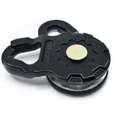 ULTRA Snatch Block Pulley Black | 20T MBS (Aluminum) | Best for Synthetic Winch Rope and Soft Shackles