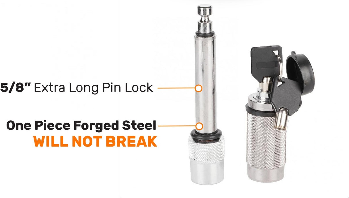 Hitch Receiver Anti-Theft Locking Pin 5/8" (16 mm) for Hitches up to 2.5" | Secure Your Trailer & Tow Mount