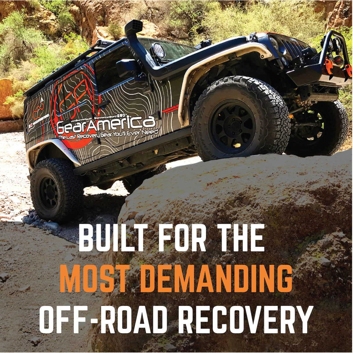 GearAmerica Class 5 Uber PRO Hitch Receiver 2.5" x 2.5" (Red)