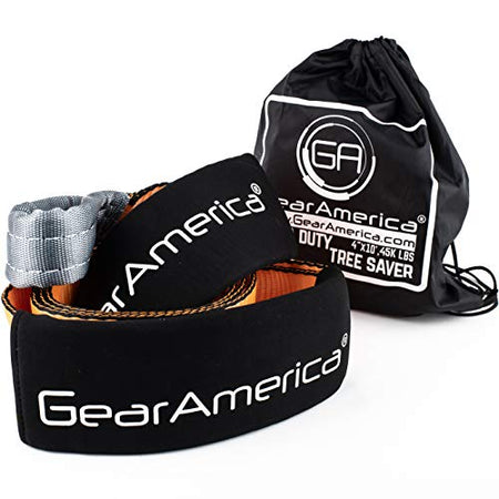 Mega Duty Tree Saver Winch Strap 4"x10' | 45,000 lbs Minimum Breaking Strength