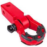 Heavy Duty Aluminum 2"x2" Hitch Receiver with Mega Shackle®(Red) | 32,000 LBS MBS (16,000 LBS WLL)