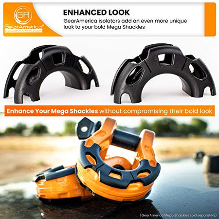 MEGA SHACKLE ® Isolators (2PK) | Help Prevent Corrosion and Protect Your Finishes