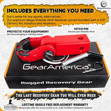 Heavy Duty Aluminum 2"x2" Hitch Receiver with Mega Shackle®(Red) | 32,000 LBS MBS (16,000 LBS WLL)