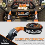 Heavy Duty Recovery Tow Strap 3" x 20' | 35,000 LBS Minimum Breaking Strength