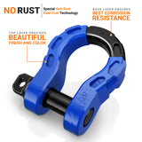 Mega Shackles ® - Blue (2PK) | Forged Carbon Steel | 68,000 lbs MBS (16,000 lbs WLL) | Off-Road Recovery Anchor Points