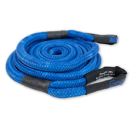 GearAmerica Kinetic Recovery Rope: Thin Blue Line Edition - Made In The USA 7/8 x 30