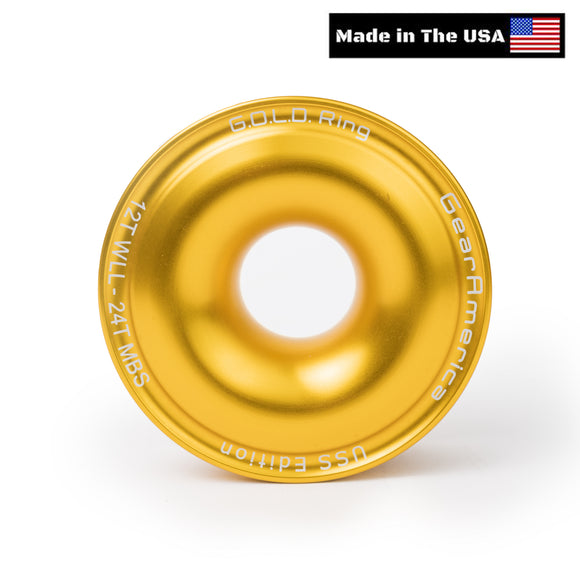 GearAmerica USS Edition - MADE IN THE USA - G.O.L.D. Snatch Recovery Ring - Change Direction or Increase your Mechanical Advantage!