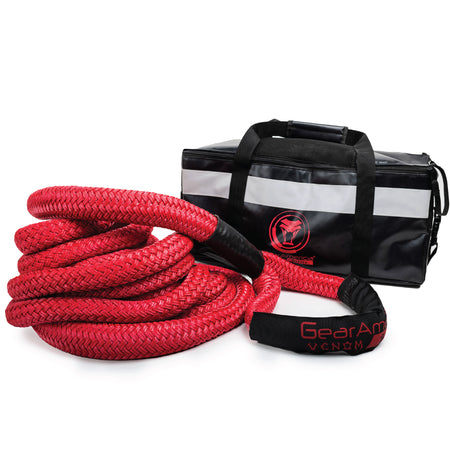 GearAmerica Venom Series 1.25'' X 30 Kinetic Rope (Red) - Made in The USA