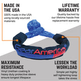 GearAmerica ½” Synthetic Soft Shackle | 45,000 lbs Breaking Strength (BLUE)- Made in The USA