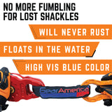 GearAmerica ½” Synthetic Soft Shackle | 45,000 lbs Breaking Strength (BLUE)- Made in The USA