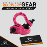 Mega Shackles ® - HEATHER VIOLET (Pastel Pink) -2PK | Forged Carbon Steel | 68,000 lbs MBS (16,000 lbs WLL) | Off-Road Recovery Anchor Points