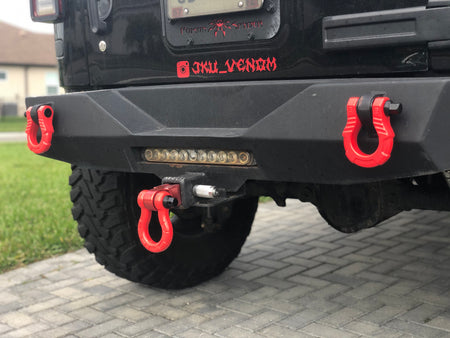 GearAmerica UBER Shackles with Anti-Theft Lock (Red) | Forged Carbon Steel | 80,000 lb (40T) MBS & 20,000 lb (10T) WLL