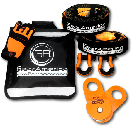 Ultimate Winching & Rigging Off-Road Recovery Kit (Orange D Rings) | Essential 4x4 Accessories