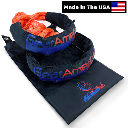 GearAmerica ½” Synthetic Soft Shackles (2PK) | 45,000 lbs Break Strength - Made in The USA