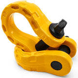 Mega Shackles ® - Yellow (2PK) | Forged Carbon Steel | 68,000 lbs MBS (16,000 lbs WLL) | Off-Road Recovery Anchor Points