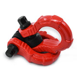 GearAmerica UBER Shackles with Anti-Theft Lock (Red) | Forged Carbon Steel | 80,000 lb (40T) MBS & 20,000 lb (10T) WLL