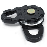ULTRA Snatch Block Pulley Black | 20T MBS (Aluminum) | Best for Synthetic Winch Rope and Soft Shackles