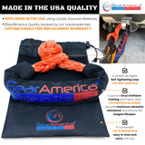 GearAmerica ½” Synthetic Soft Shackle | 45,000 lbs Breaking Strength (ORANGE)- Made in The USA