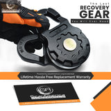ULTRA Snatch Block Pulley Black | 20T MBS (Aluminum) | Best for Synthetic Winch Rope and Soft Shackles
