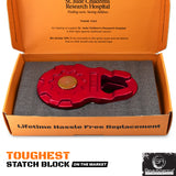 ULTRA Snatch Block Pulley Red | 20T MBS (Aluminum) | Best for Synthetic Winch Rope and Soft Shackles