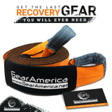 Mega Duty Recovery Tow Strap 4" x 30' | 46,076 lbs Minimum Breaking Strength