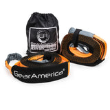 Heavy Duty Tow Strap 3"x20' + Tree Saver Winch Strap 3"x8' Value Bundle (2 Pack)