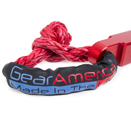 GearAmerica Venom Series 5/8" Synthetic Soft Shackles (Red) - Made in The USA