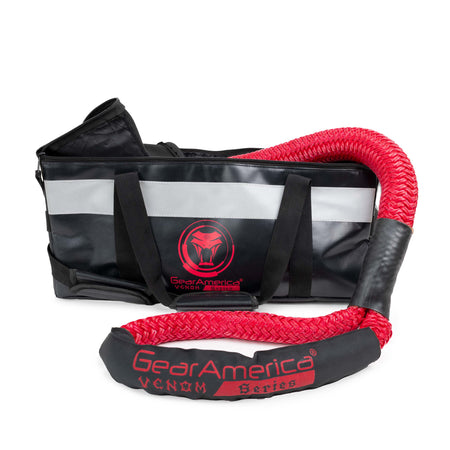 GearAmerica Venom Series 1.25'' X 30 Kinetic Rope (Red) - Made in The USA